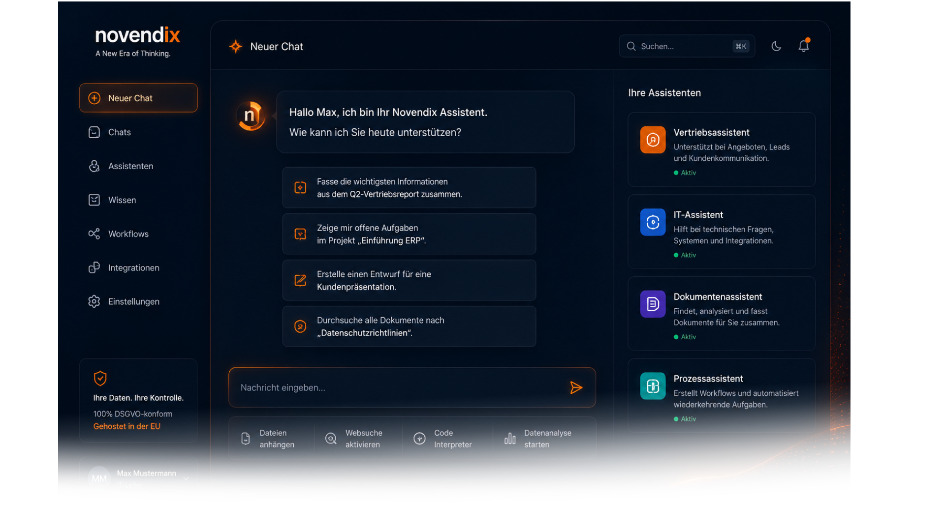 novendix Dashboard
